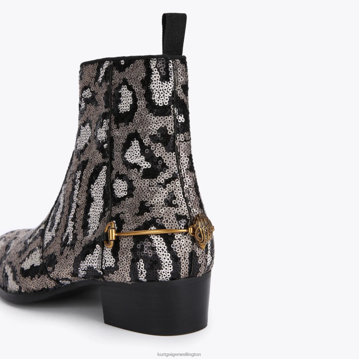 Kurt Geiger Boots - Kurt Geiger Beige Combination London Gin Sequin PZ2X654