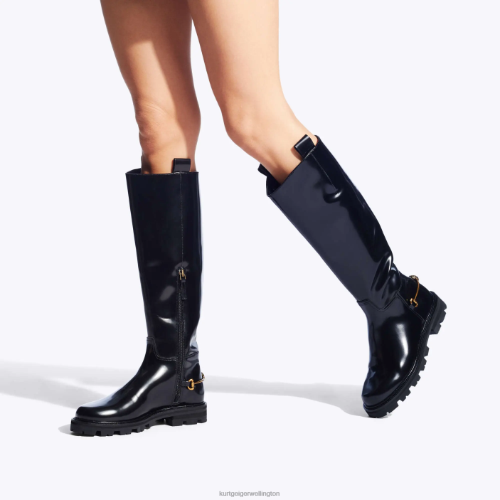 Kurt Geiger Boots - Kurt Geiger Black London Carnaby Riding Boot PZ2X399