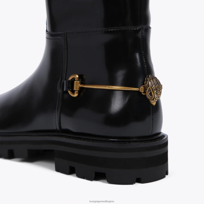 Kurt Geiger Boots - Kurt Geiger Black London Carnaby Riding Boot PZ2X399