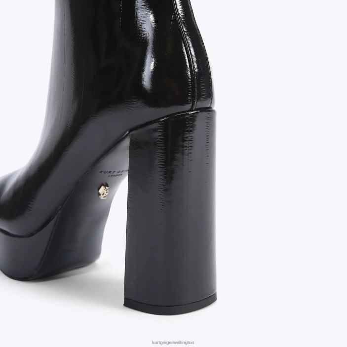 Kurt Geiger Boots - Kurt Geiger Black London Pierra Platform Bootie PZ2X401