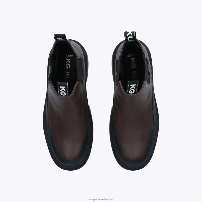 Kurt Geiger Boots - Kurt Geiger Brown London Tracker Chelsea PZ2X374