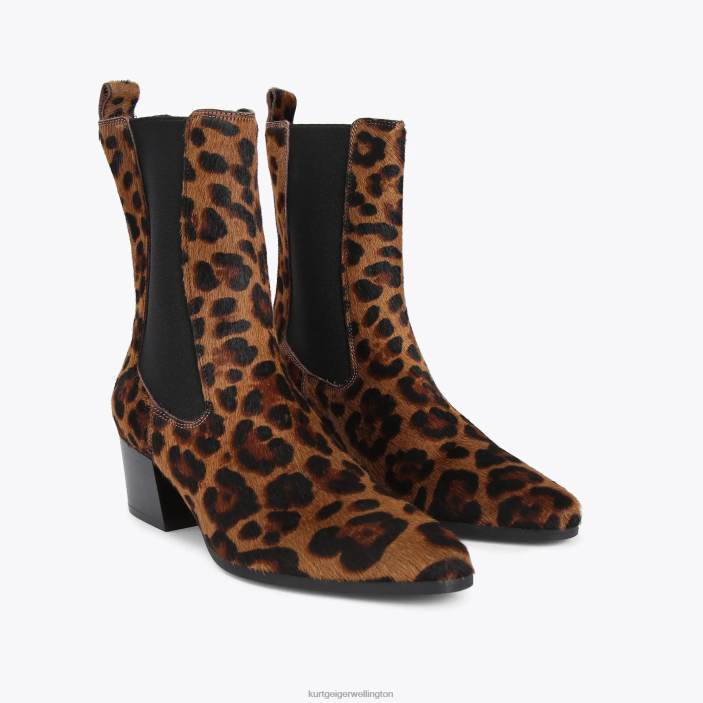 Kurt Geiger Boots - Kurt Geiger Mid Brown London Star Chelsea PZ2X663