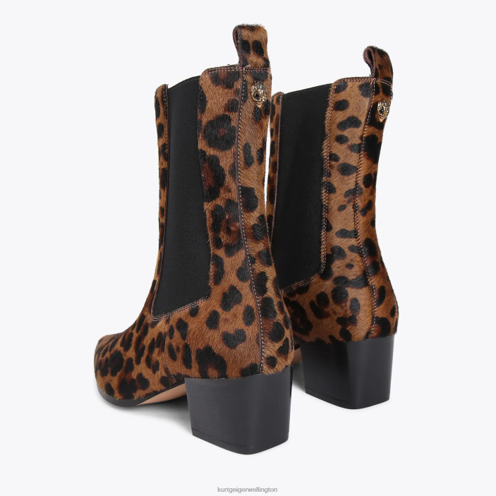 Kurt Geiger Boots - Kurt Geiger Mid Brown London Star Chelsea PZ2X663