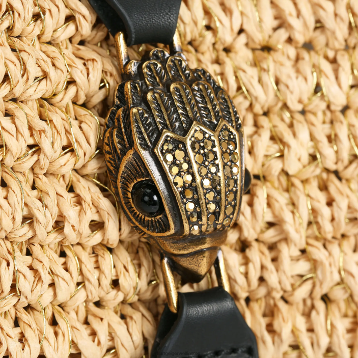 Kurt Geiger NZ - Kurt Geiger Beige London Hampton Raffia Tote PZ2X462