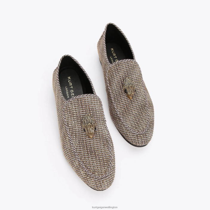 Kurt Geiger NZ - Kurt Geiger Beige London Holly Eagle Loafer PZ2X378