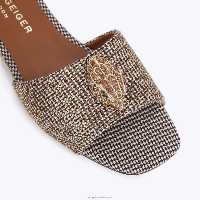 Kurt Geiger NZ - Kurt Geiger Beige London Kensington Flat Sandal PZ2X351