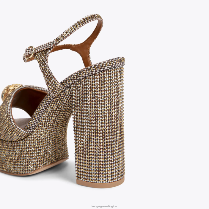 Kurt Geiger NZ - Kurt Geiger Beige London Kensington Platform Sandal PZ2X334