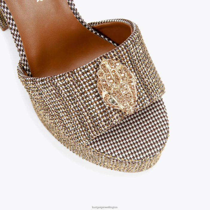 Kurt Geiger NZ - Kurt Geiger Beige London Kensington Platform Sandal PZ2X334