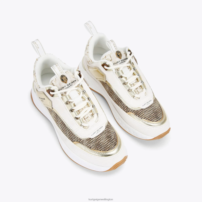 Kurt Geiger NZ - Kurt Geiger Beige London Kensington Sneaker PZ2X294
