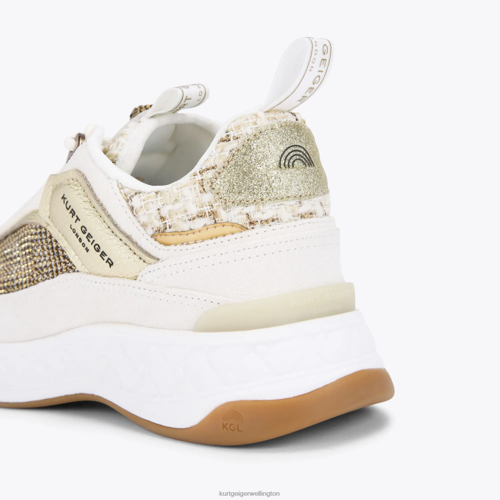 Kurt Geiger NZ - Kurt Geiger Beige London Kensington Sneaker PZ2X294