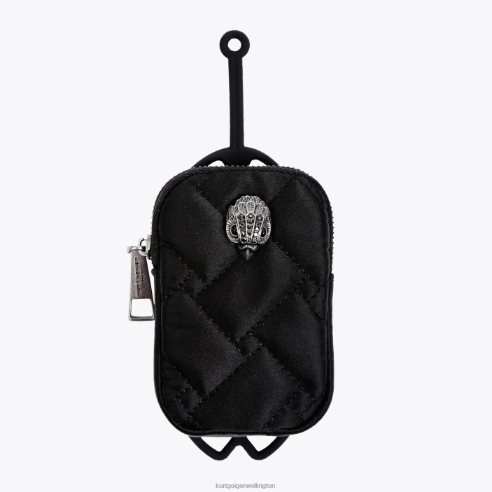 Kurt Geiger NZ - Kurt Geiger Black Combination London Eagle Pouch Phone Holder PZ2X537