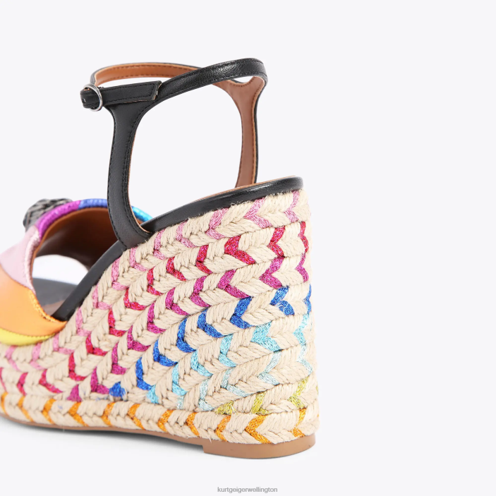 Kurt Geiger NZ - Kurt Geiger Black Combination London Kensington 105 Espadrille PZ2X220