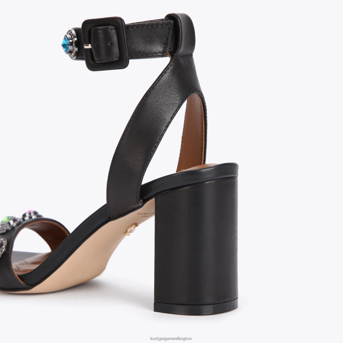 Kurt Geiger NZ - Kurt Geiger Black Combination London Octavia Block Sandal PZ2X381