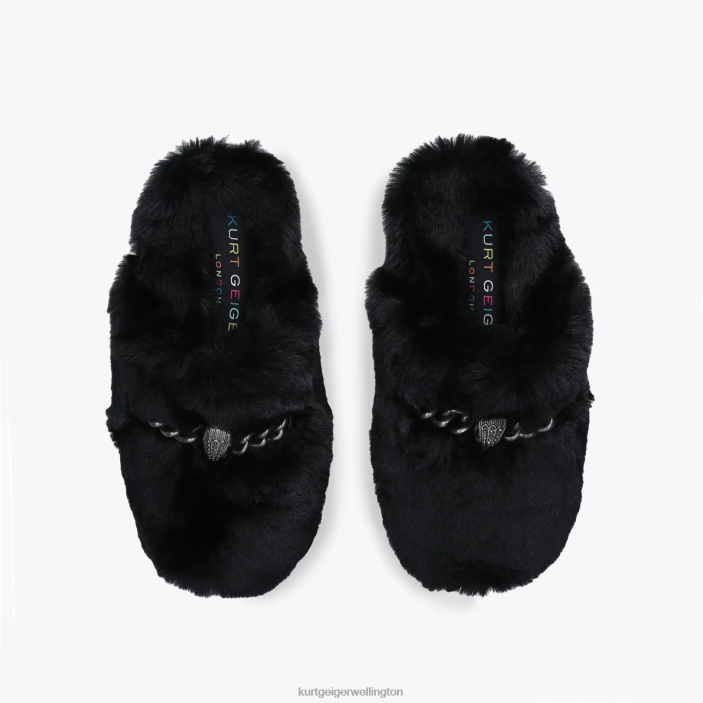 Kurt Geiger NZ - Kurt Geiger Black London Chelsea Slipper PZ2X358
