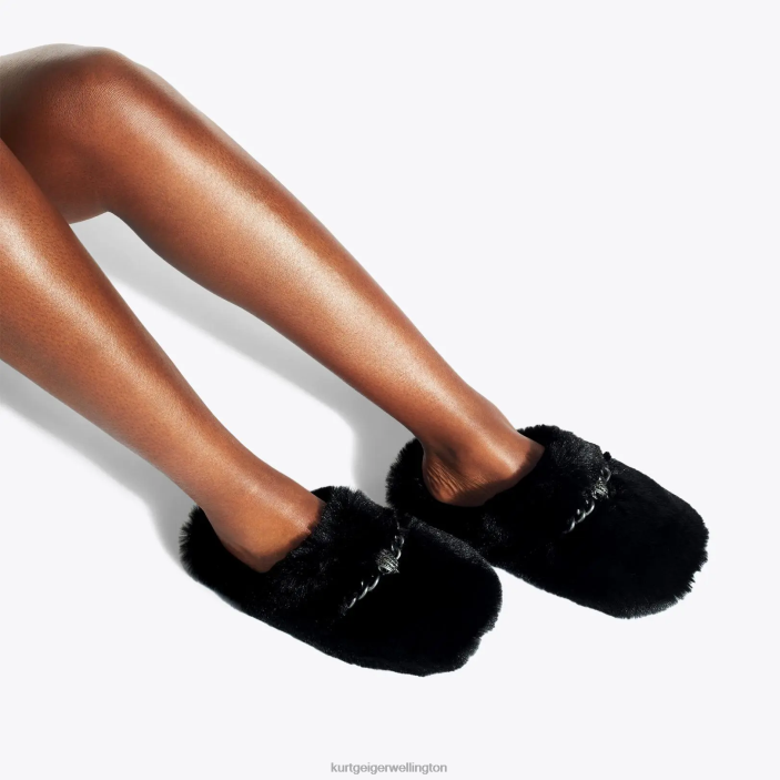 Kurt Geiger NZ - Kurt Geiger Black London Chelsea Slipper PZ2X358