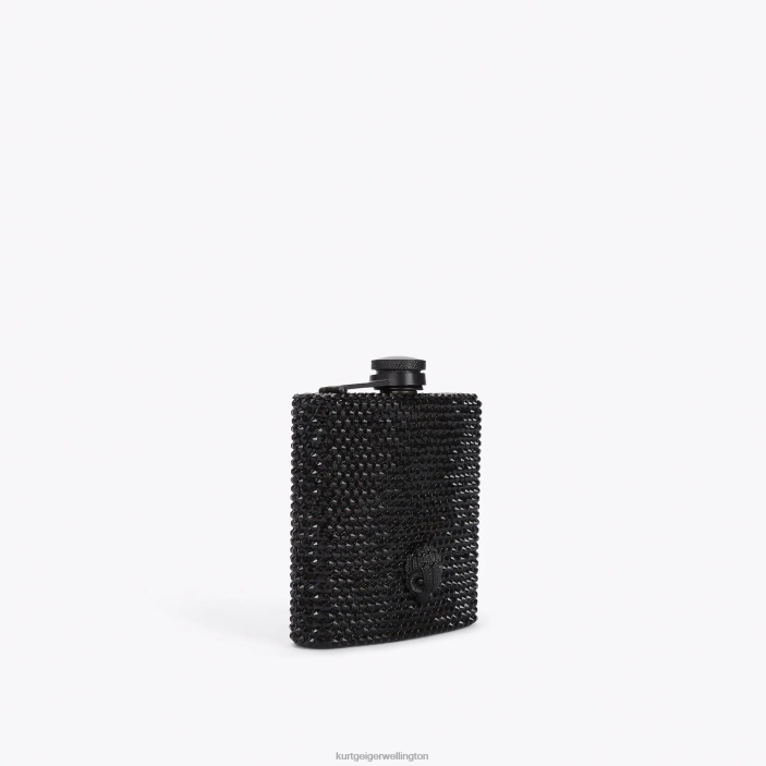 Kurt Geiger NZ - Kurt Geiger Black London Crystal Flask PZ2X572