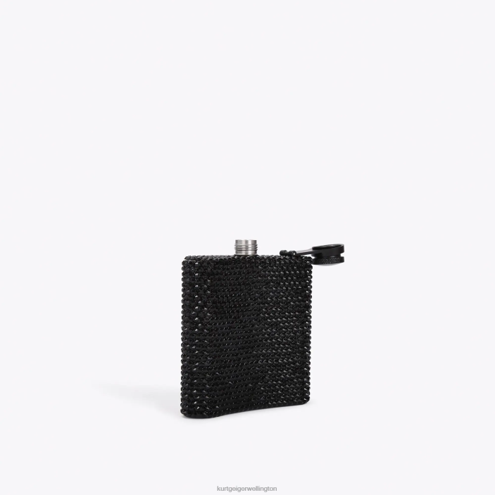 Kurt Geiger NZ - Kurt Geiger Black London Crystal Flask PZ2X572