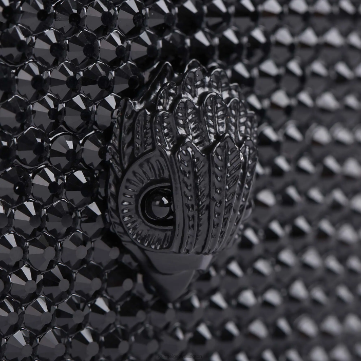 Kurt Geiger NZ - Kurt Geiger Black London Crystal Flask PZ2X572