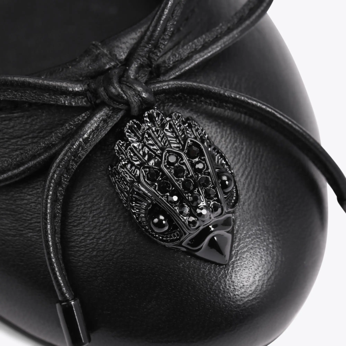 Kurt Geiger NZ - Kurt Geiger Black London Eagle Ballerina PZ2X356