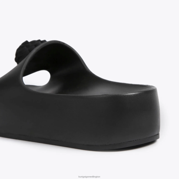 Kurt Geiger NZ - Kurt Geiger Black London Eagle Chunky Slide PZ2X433