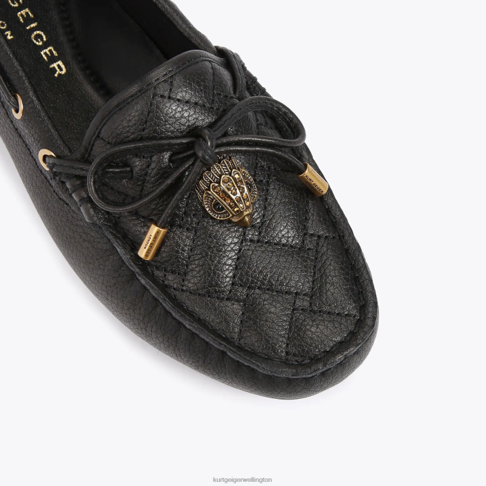 Kurt Geiger NZ - Kurt Geiger Black London Eagle Moccasin PZ2X355