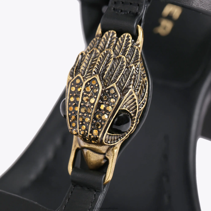 Kurt Geiger NZ - Kurt Geiger Black London Hampton T- Bar Block PZ2X338