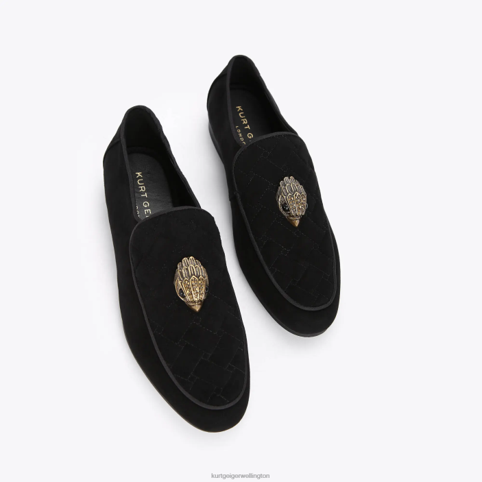 Kurt Geiger NZ - Kurt Geiger Black London Holly Eagle Loafer PZ2X357
