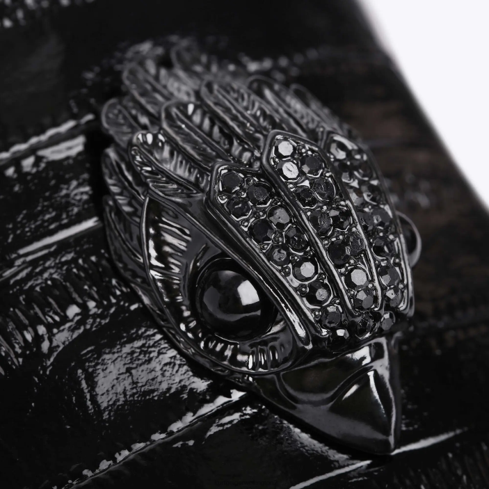 Kurt Geiger NZ - Kurt Geiger Black London Hugh Eagle Patent Eel PZ2X659