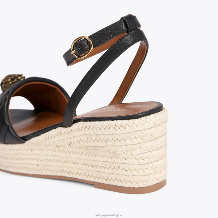 Kurt Geiger NZ - Kurt Geiger Black London Kensington 65 Espadrille PZ2X333