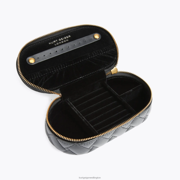 Kurt Geiger NZ - Kurt Geiger Black London Kensington Jewellery Case PZ2X561