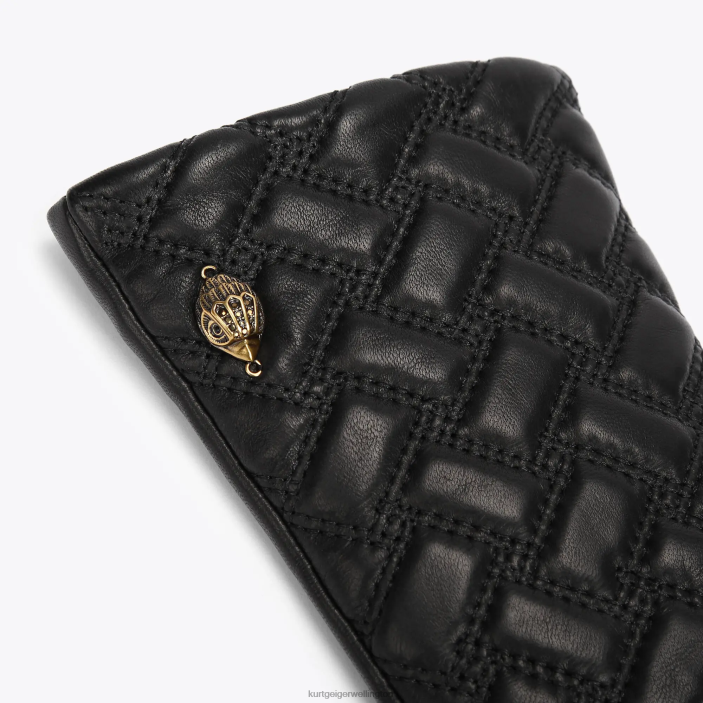 Kurt Geiger NZ - Kurt Geiger Black London Kensington Long Gloves PZ2X504