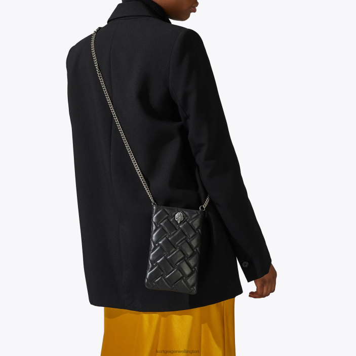 Kurt Geiger NZ - Kurt Geiger Black London Kensington Phone Case PZ2X77