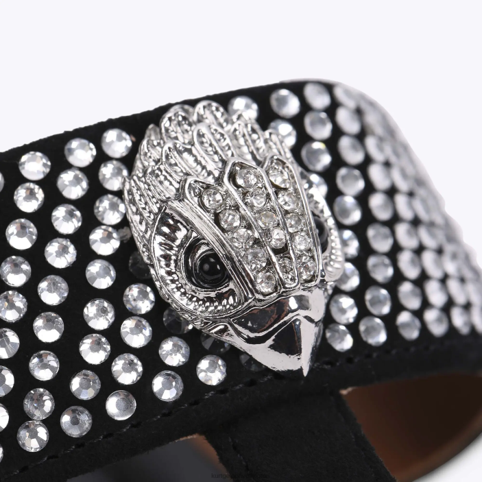 Kurt Geiger NZ - Kurt Geiger Black London Kensington T-Bar Sandal PZ2X447