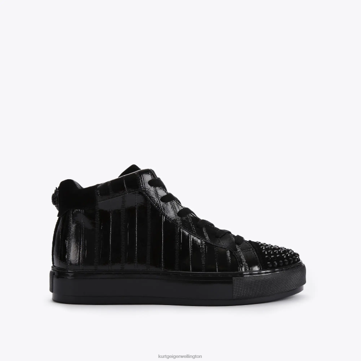 Kurt Geiger NZ - Kurt Geiger Black London Laney Eel High Top PZ2X605