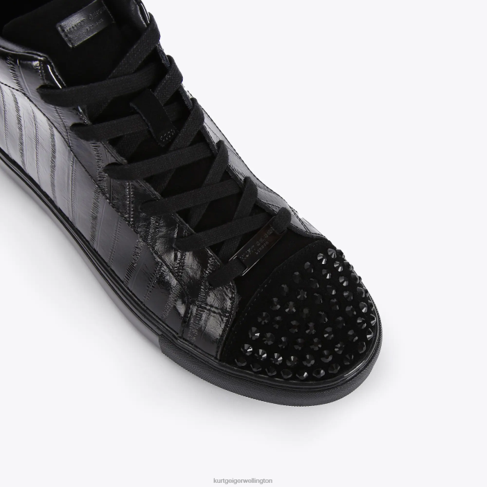 Kurt Geiger NZ - Kurt Geiger Black London Laney Eel High Top PZ2X605