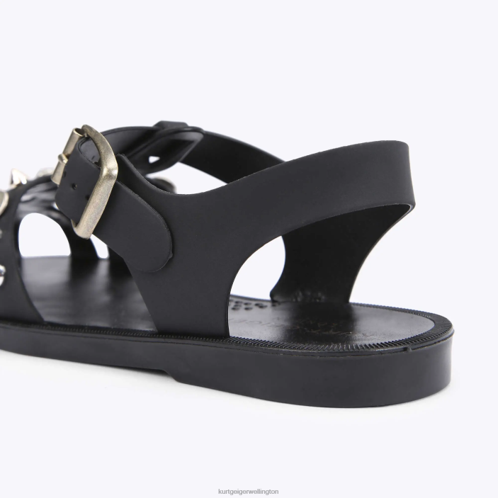 Kurt Geiger NZ - Kurt Geiger Black London Madelyn Fisherman Sandal PZ2X449