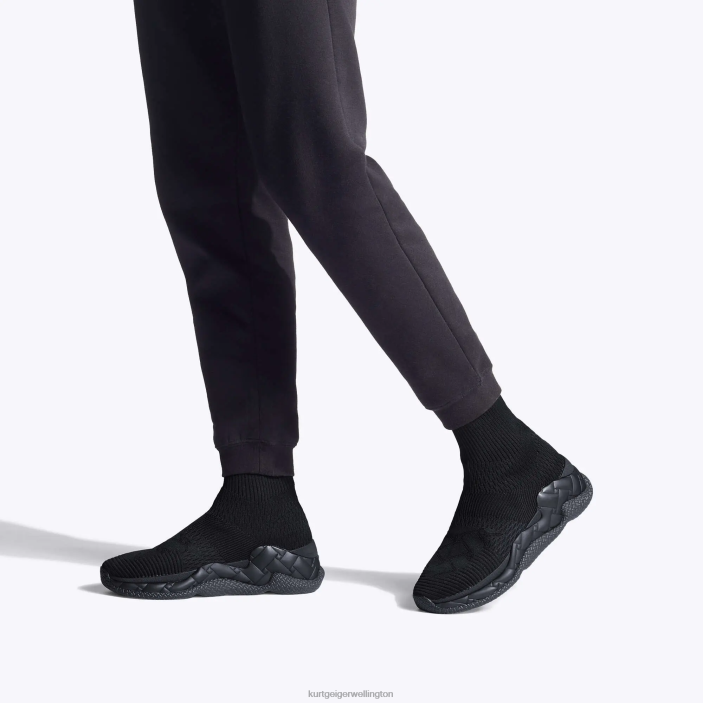 Kurt Geiger NZ - Kurt Geiger Black London Mens London Sock PZ2X385