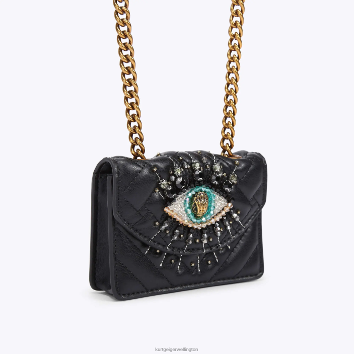 Kurt Geiger NZ - Kurt Geiger Black London Micro Kensington Eye PZ2X53