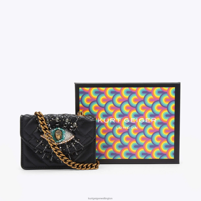 Kurt Geiger NZ - Kurt Geiger Black London Micro Kensington Eye PZ2X53