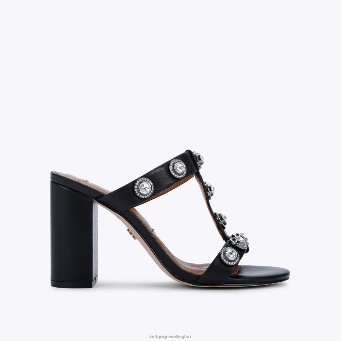 Kurt Geiger NZ - Kurt Geiger Black London Octavia Block Sandal PZ2X392