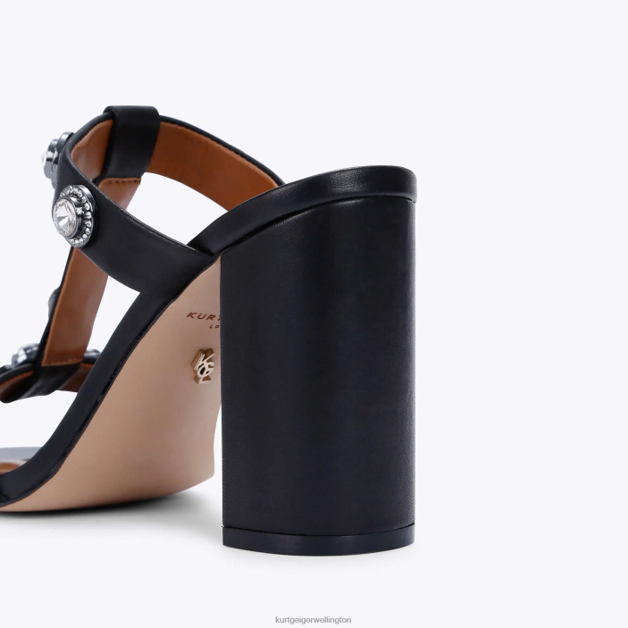 Kurt Geiger NZ - Kurt Geiger Black London Octavia Block Sandal PZ2X392