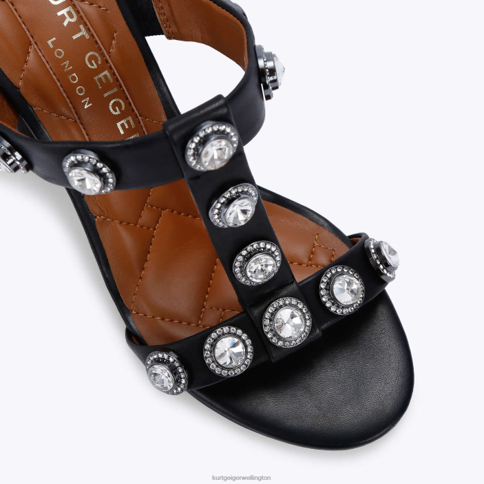 Kurt Geiger NZ - Kurt Geiger Black London Octavia Block Sandal PZ2X392