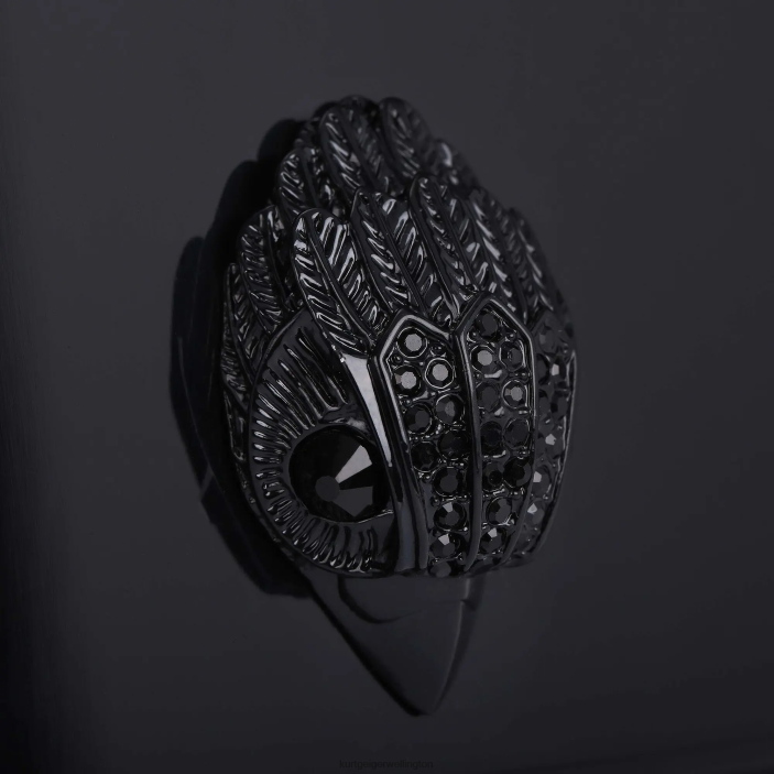 Kurt Geiger NZ - Kurt Geiger Black London Party Eagle Clutch Drench PZ2X263