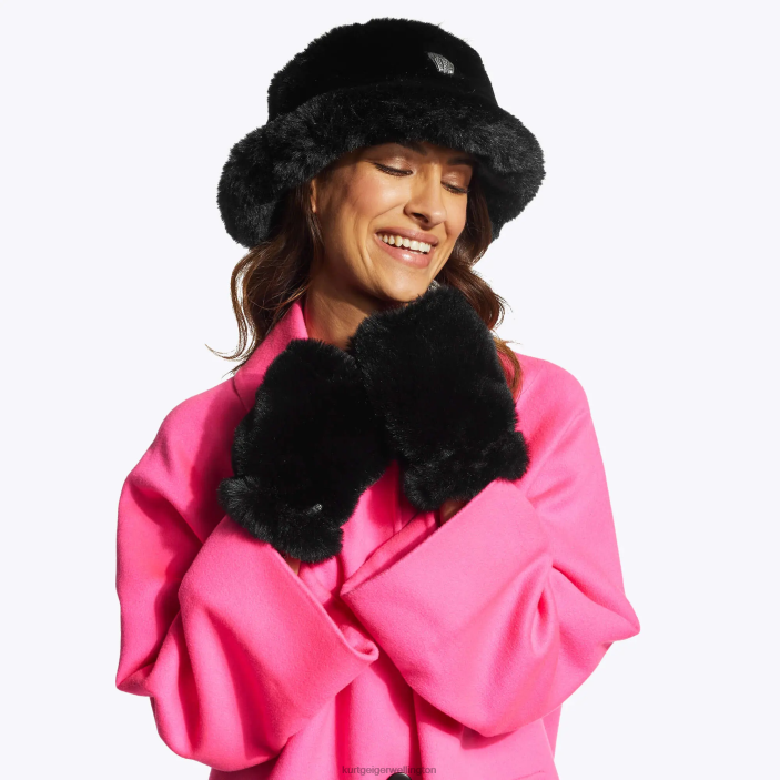 Kurt Geiger NZ - Kurt Geiger Black London Poppy Fingerless Gloves PZ2X508