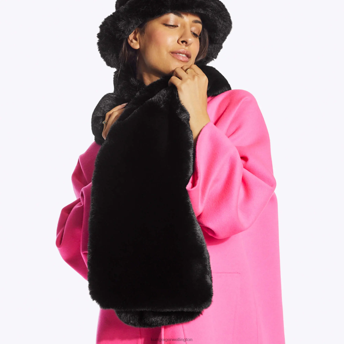 Kurt Geiger NZ - Kurt Geiger Black London Poppy Scarf PZ2X510