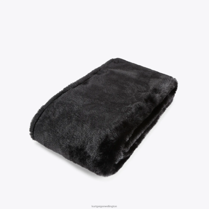 Kurt Geiger NZ - Kurt Geiger Black London Poppy Scarf PZ2X510