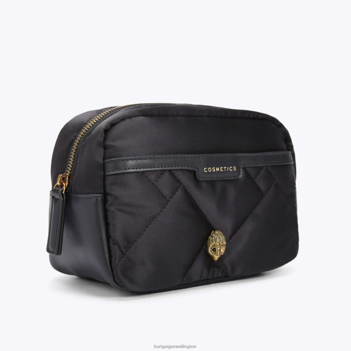 Kurt Geiger NZ - Kurt Geiger Black London Recycled Cosmetic Pouch PZ2X280