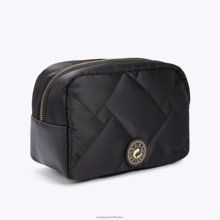Kurt Geiger NZ - Kurt Geiger Black London Recycled Cosmetic Pouch PZ2X280