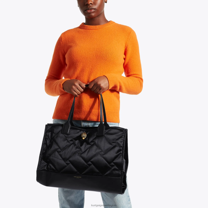 Kurt Geiger NZ - Kurt Geiger Black London Recycled Square Shopper PZ2X283