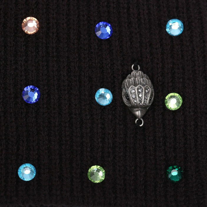 Kurt Geiger NZ - Kurt Geiger Black Other London Crystal Hat PZ2X522